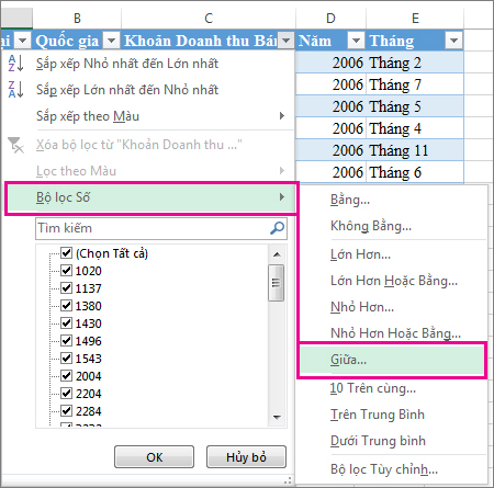 Bạn biết gì về bộ lọc dữ liệu trong Excel?