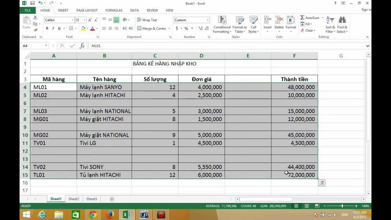 Bạn có thể xóa dòng trong Excel theo những cách nào?