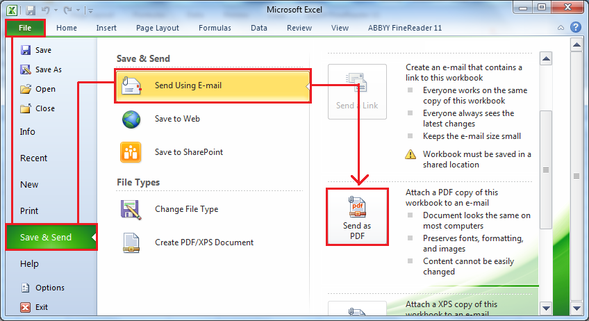 Có nhiều cách chuyển file excel sang pdf