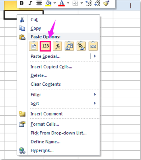 Cách bỏ dấu phẩy trước số trong Excel đơn giản1