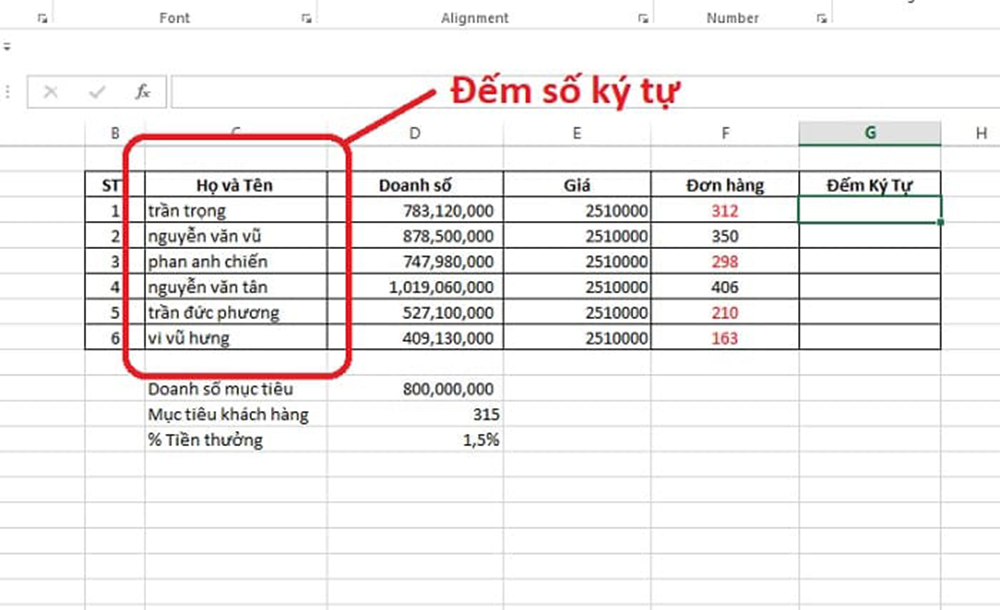 23.10 Cach-dem-ky-tu-trong-excel-su-dung-ham-len